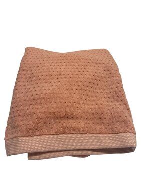 Mind On Design Cotton Bath Towel Textured Peach 29x53 Soft Absorbent Durable